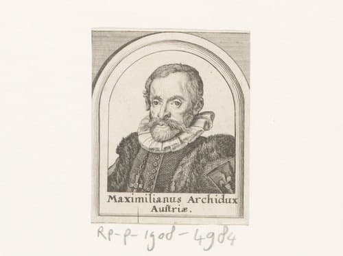 Portret van Maximiliaan III aartshertog van Oostenrijk by Matthäus Merian (I)