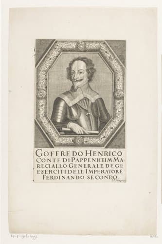 Portret van Gottfried Heinrich graaf zu Pappenheim by Johann Jakob Metzger
