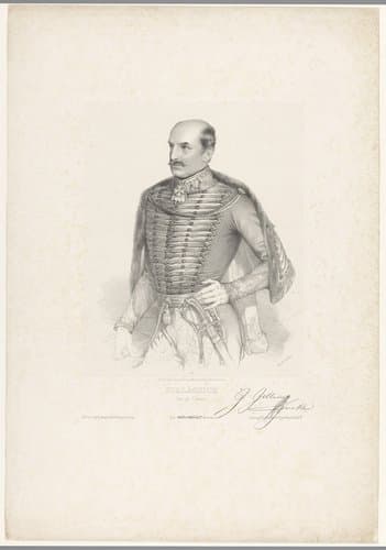 Portret van generaal Josip Jelačić by André Amédée Charpentier-Bosio