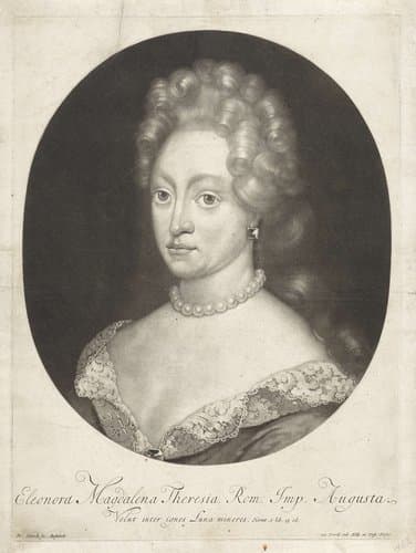 Portret van Eleonore Magdalene Therese van Palts-Neuburg by Pieter Schenk (I)