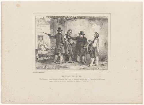 Encore un duel by Nicolas Toussaint Charlet