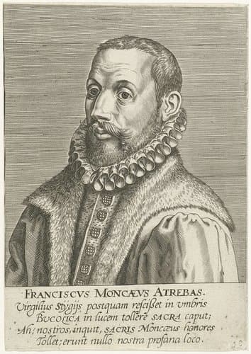 Portret van François de Monceaux by Philips Galle