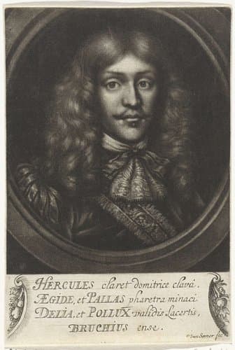Portret van Johann Georg Bruck by Jan van Somer