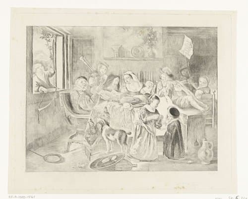 Soo de ouden songen, pijpen de jongen by Johannes Arnoldus Boland