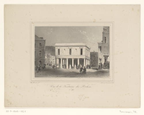 Gezicht op de Peter-de-Grotebron te Spa by Théodore Fourmois