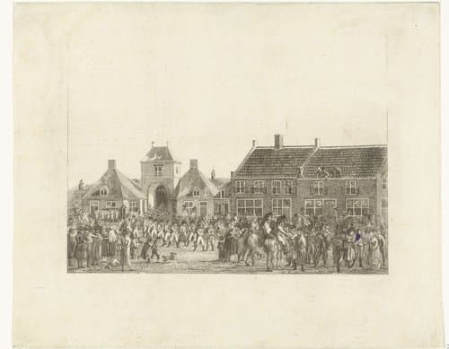 Franse troepen trekken Breda binnen by Joannes Bemme