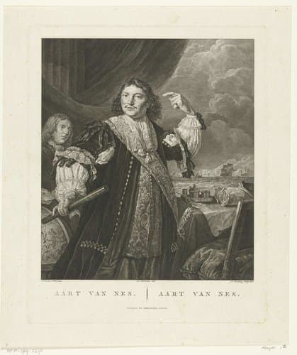 Portret van marineofficier Aert Jansz. van Nes by Johannes Christiaan Bendorp