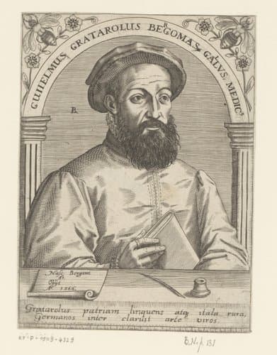Guiielmus Gratarolus Bergomas Gallus medic' by Robert Boissard