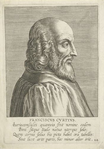 Portret van Francesco Corti by Philips Galle