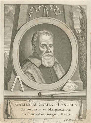 Portret van Galileo Galilei by Joseph Mulder