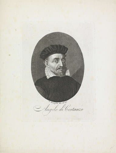 Portret van dichter en historicus Angelo di Costanzo by Giuseppe Benaglia