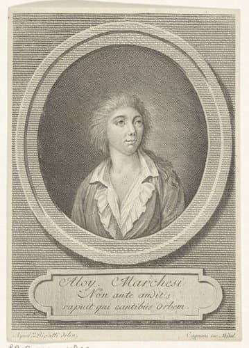 Portret van Aloy Marchesi by Domenico Cagnoni