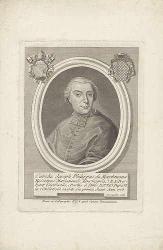 Portret van kardinaal Carlo Giuseppe Filippa della Martiniana by Antonio Capellan