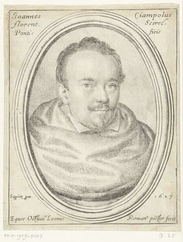 Portret van Giovanni Ciampoli by Ottavio Mario Leoni