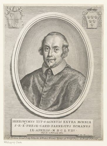 Portret van kardinaal Girolamo Farnese by Giuseppe Maria Testana