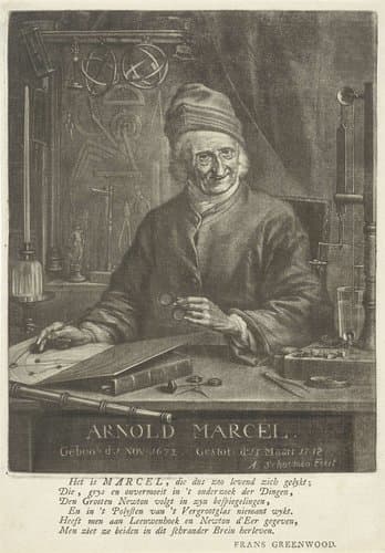Portret van Arnold Marcel by Aert Schouman