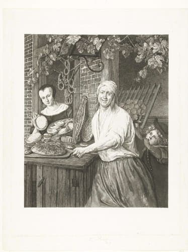 Bakkersechtpaar Arent Oostwaard en Catharina Keizerswaard by Joannes Bemme