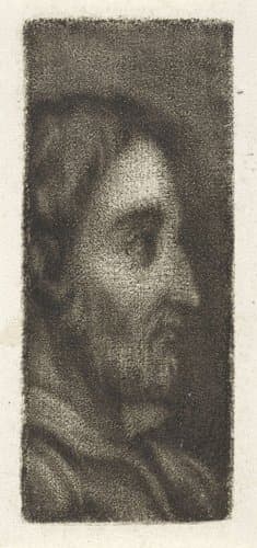 Hoofd van een man, in profiel by Aert Schouman