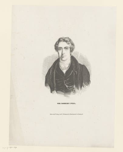 Portret van Robert Peel by C. Dittmarsch