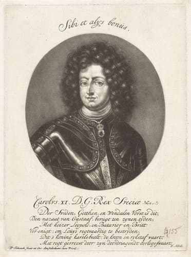 Portret van Karel XI by Pieter Schenk (I)