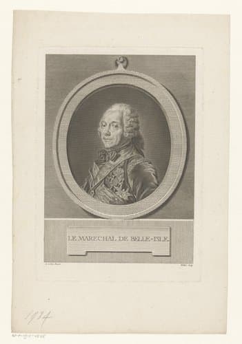 Portret van Charles Louis Auguste Fouquet, duc de Belle-Isle by Carlo Domenico Melini