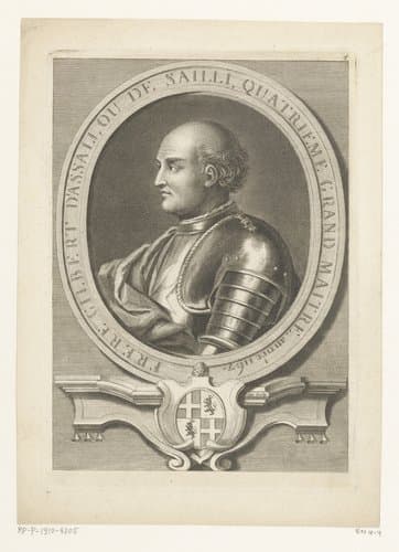 Portret van Gilbert d'Aissailly by Laurent Cars