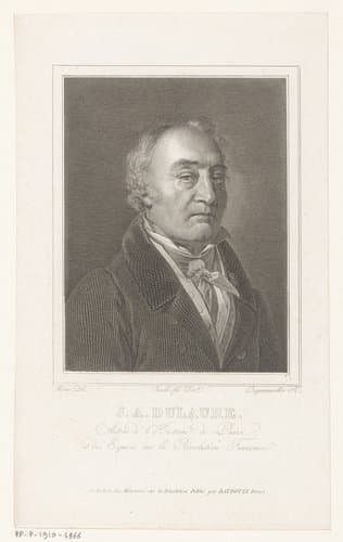 Portret van Jacques-Antoine Dulaure by François Jacques Dequevauviller