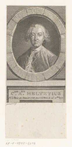 Portret van Claude Adrien Helvétius by Pierre Dupin