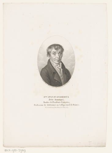 Portret van François Guillaume Jean Stanislaus Andrieux by Ambroise Tardieu