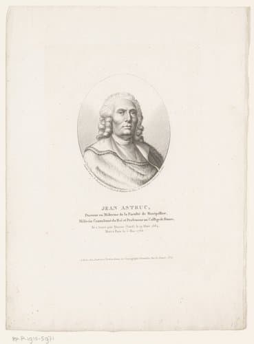 Portret van Jean Astruc by Ambroise Tardieu