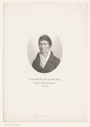 Portret van Aubin Barbary de Langlade by Ambroise Tardieu