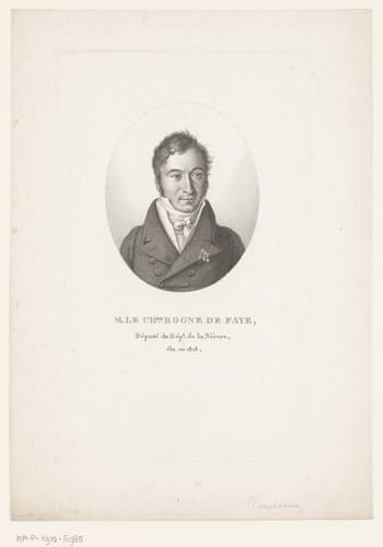Portret van Pierre-François-Jean Bogne de Faye by Ambroise Tardieu