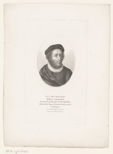 Portret van Guy de Chauliac by Ambroise Tardieu