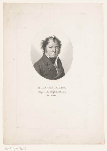 Portret van Claude Tircuy de Corcelles by Ambroise Tardieu