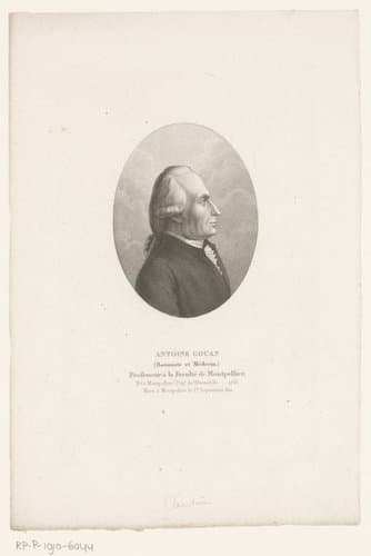Portret van Antoine Gouan by Ambroise Tardieu