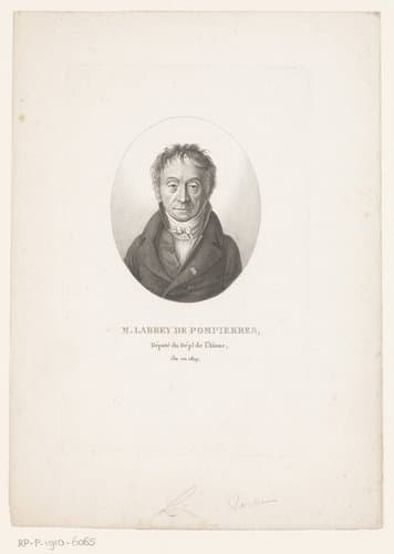 Portret van Guillaume-Xavier Labbey de Pompières by Ambroise Tardieu