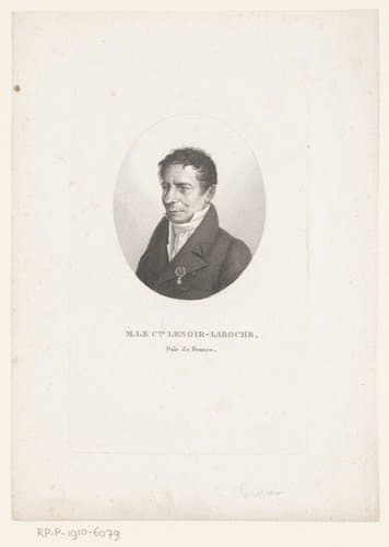 Portret van Jean-Jacques Lenoir-Laroche by Ambroise Tardieu