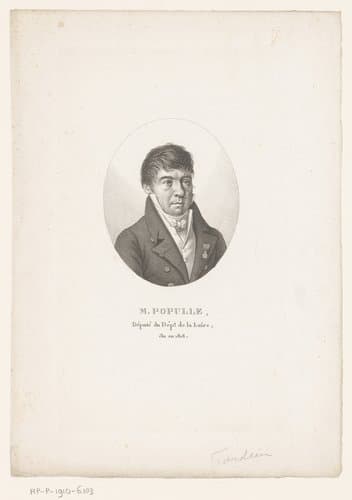 Portret van François Populle by Ambroise Tardieu