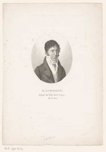 Portret van André Ramolino by Ambroise Tardieu