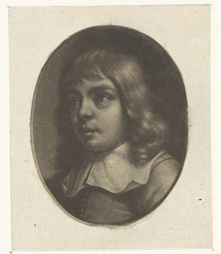 Buste van een jongen in een ovaal by Wallerant Vaillant