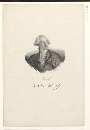 Portret van François-Claude-Amour de Bouillé by anonymous; veuve Delpech (Naudet)