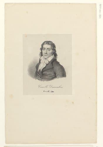 Portret van Camille Desmoulins by anonymous; veuve Delpech (Naudet)