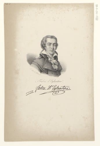 Portret van Fabre d'Églantine by anonymous; veuve Delpech (Naudet)