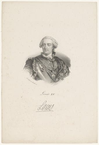 Portret van Lodewijk XV van Frankrijk by anonymous; veuve Delpech (Naudet)