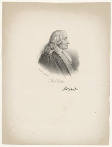 Portret van Chrétien-Guillaume de Lamoignon de Malesherbes by anonymous; veuve Delpech (Naudet)