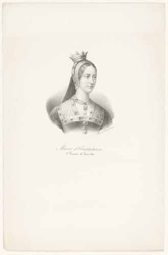 Portret van Maria Tudor by anonymous; veuve Delpech (Naudet)