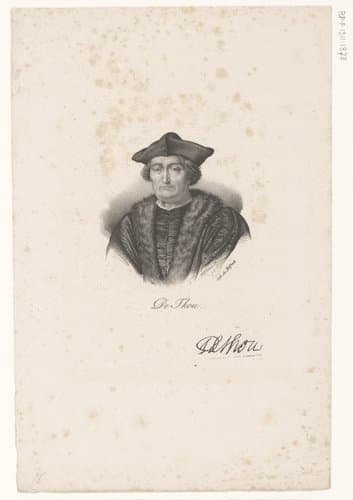 Portret van Jacques-Auguste de Thou by anonymous; veuve Delpech (Naudet)