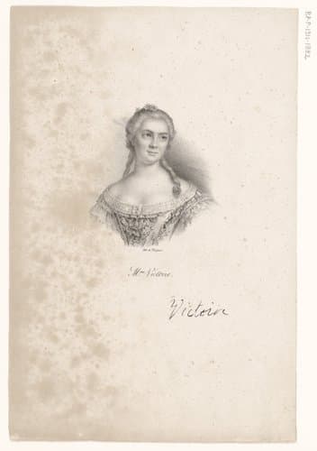 Portret van Victoire van Frankrijk by anonymous; veuve Delpech (Naudet)