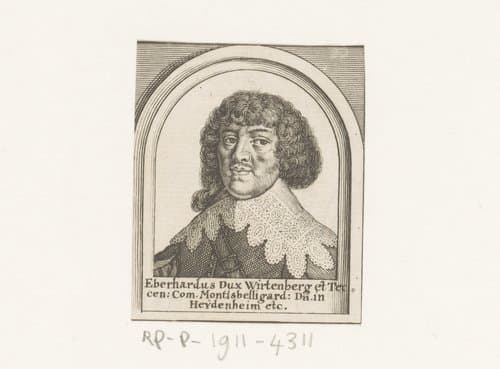 Eberhardus Dux Wirtenberg et Teccen. Com. Montisbelligrad. Dn. in Heijdenheim etc. by Matthäus Merian (I)