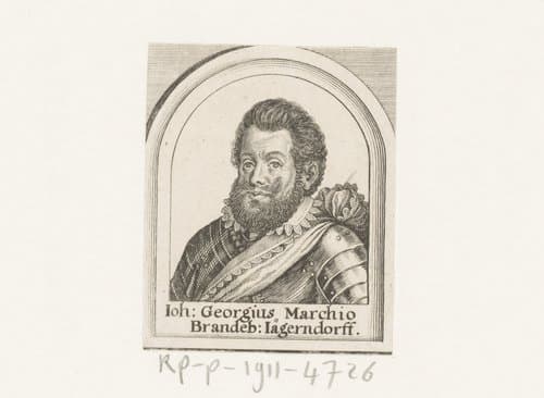 Portret van Johan George van Brandenburg by Matthäus Merian (I)